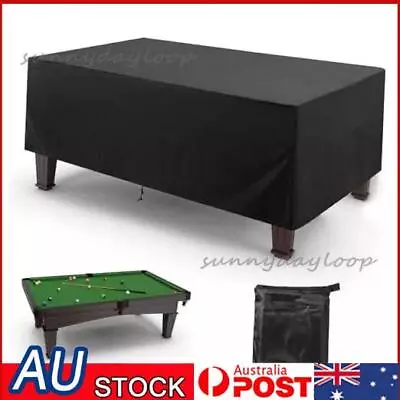 7/8FT Snooker Billiard Pool Table Cover Polyester Waterproof Dust Cap Outdoor • $21.99