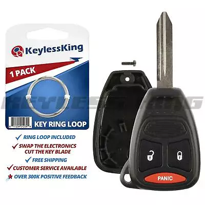 Replacement Remote Key Fob Shell Pad Case 3btn For 2005 2006 2007 Dodge Magnum • $5.95