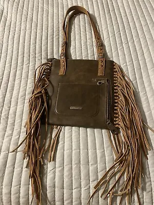 MONTANA WEST  Fringe Genuine Leather Concealed Carry Shoulder Bag • $95