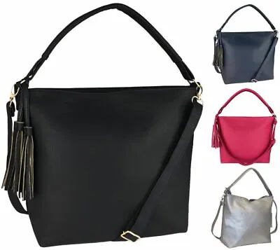 £9.99 • Buy UK Large Women's Designer Leather Style Tote Shoulder Bag Satchel Ladies Handbag