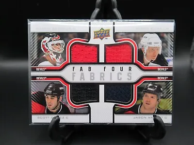 2009/10 Upper Deck Fab Four Fabrics BRODEUR/ELIAS/GOMEZ/ARNOTT #F4F-SC00 • $49.99