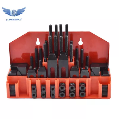 58Piece Pro-Series 7/16  T-Slot 3/8-16 Clamping Kit Bridgeport Mill Set Up Set • $58