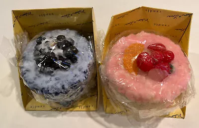 Milson And Louis Strawberry Blueberry Cake Candles Set Of 2 New Sealed • $25