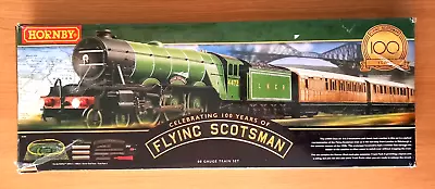 Hornby R1255M The Flying Scotsman Train Set OO Scale  - Damaged Locomotive + Box • £99