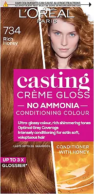 L'Oreal Paris Casting Creme Gloss Semi-Permanent Hair Dye Blends Away Grey Hair • £12.82