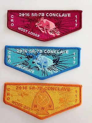 OA (BSA) Croatan #117 Lodge - 2016 SR 7B Conclave Flaps (Host Delegate Service • $11.99