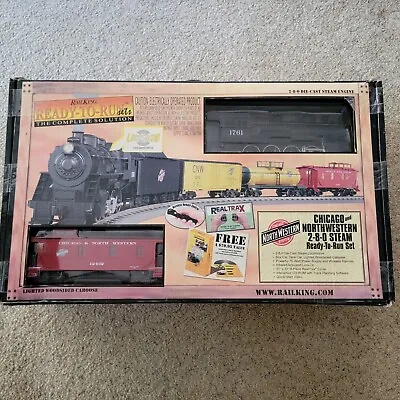 VTG Rail King Chicago Northwestern 2-8-0 Steam Train READY-TO-RUN Set • $250