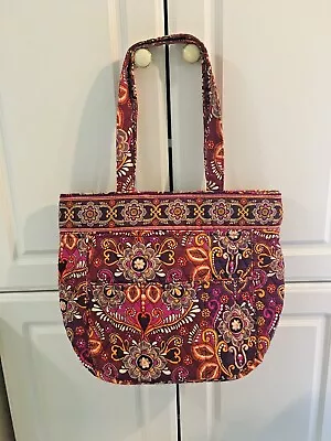 Vera Bradley Retired Safari Sunset Three Pocket Tote Purse Shoulder Bag EUC • $24.95