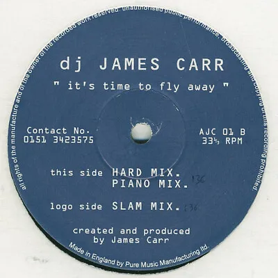 DJ James Carr - It's Time To Fly Away (12 ) • £13.49