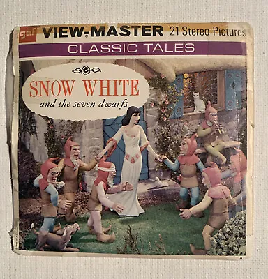 1955 View-Master SNOW WHITE And The Seven Dwarfs B300 - 3 Reel Set + Book (V9) • $8.49