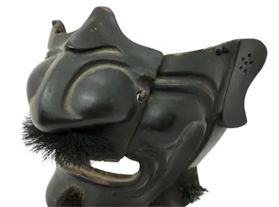 Antiques Japanese Armor Yoroi Samurai War  Menpo Cheek Mask • $1580