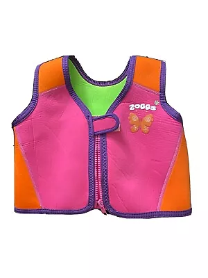 Girls Pink Zoggs Swim Vest / Jacket Age 2-4 Years. Childrens Swimming Floatation • £14.99