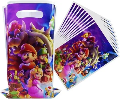 10X Super Mario Movie Candy Party Favour Bag Loot Bag Kids Birthday Supplier • $4.74