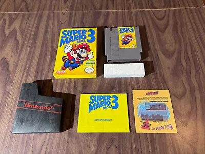 Super Mario Bros. 3 (Nintendo NES) -- Complete In Box -- Authentic • $149.95
