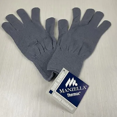 Manzella Thermax Men's Gloves Sure Hands Size Large Gray NWT • $14.95