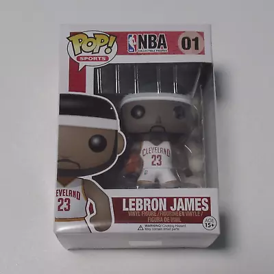 Lebron James Funko Pop #01 NBA Cleveland Cavaliers White Jersey Vinyl Figure • $100