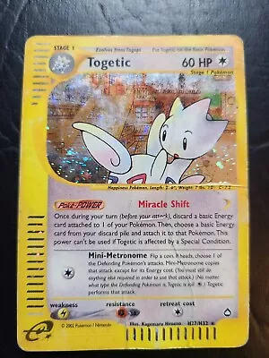 Pokémon TCG Togetic Aquapolis H27/H32 Holo Rare • $38.99