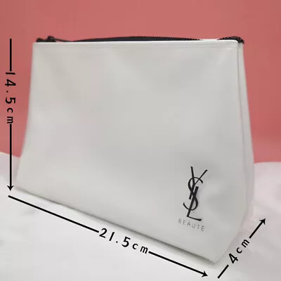 1x YSL Beauty White Waterproof Makeup Cosmetic Brush Bag / Pouch / Clutch / Case • $32.95