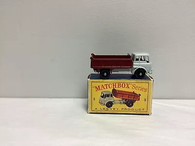 Matchbox LESNEY MOKO BEDFORD TIPPER TRUCK No. 3 & ORIGINAL BOX • $45