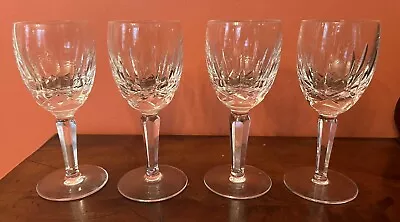 Set Of 4 Waterford Crystal Kildare 5 7/8  White Wine Glass Gothic Mark Ireland • $45