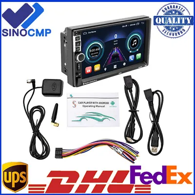 7'' Car Multimedia Stereo Radio Android 10.1 GPS Navi Bluetooth WIFI 2DIN • $59.99