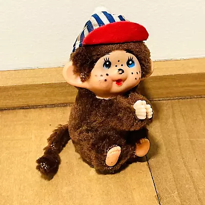 Monchichi Hugger Monkey 3  Mini Baby Clip-On Vtg Grasp Grip Pencil 80s • $10.99