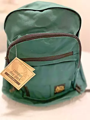 NEW Eddie Bauer Outdoor Outfitter Forest Green Backpack 16” X 13” Vintage • $26.50