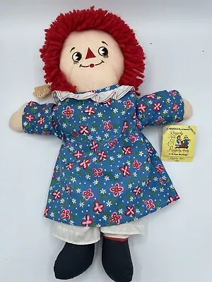 Vintage Applause Hand Puppet Raggedy Ann Pretend Play Plush 1987 • $5