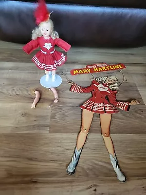 Vintage 1950's Ideal Mary Hartline 8  Doll & Super Circus Mary Hartline • $33.99