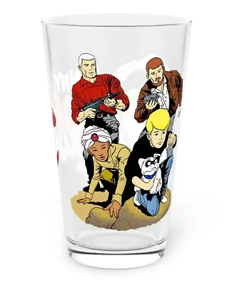 Jonny Quest Pint Glass 16oz - Hanna-Barbera - Race Bannon Dr. Benton Hadji • $21.99