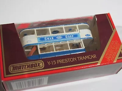 Vintage Matchbox Yesteryear Y15 Preston Strabenbahn Tramcar Swan Soap ltd Ed • $6.22