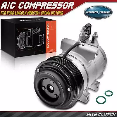 New AC Compressor With Clutch For Ford Lincoln Town Car Ford Explorer Mercury • $119.99