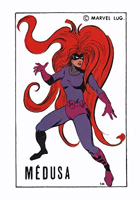 MEDUSA - INHUMANS PIN-UP POSTER Vintage Art Marvel French • $18.47