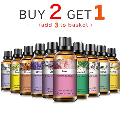 $14.99 • Buy 100% Pure Natural 30ml Essential Oils Aromatherapy Diffuser Fragrance Oils Rose