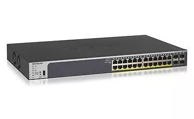 GS728TP V1H1 Netgear ProSafe 26-Port 10/100/1000Mbps Gigabit Smart Switch • £75