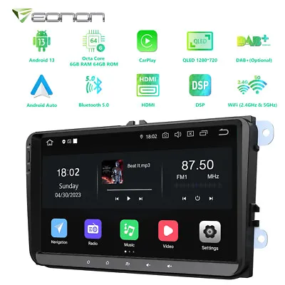 For VW Jetta Passat Golf T5 9  Android 13 6GB 8Core Car Stereo Radio GPS CarPlay • $293.79