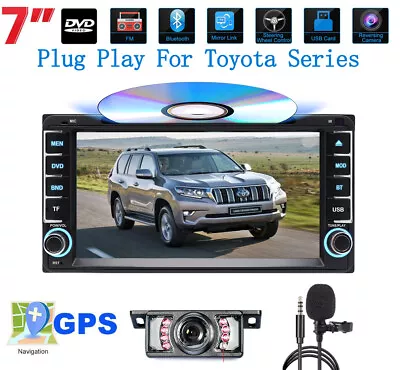 7  Car Stereo Radio CD DVD Player GPS Navi For Toyota RAV4 4Runner Echo Camry • $129.50