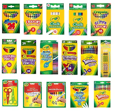 Crayola Markers Crayons Pencils Chalk Twistables Supertips DryErase Pip Sqeaks • £2.59