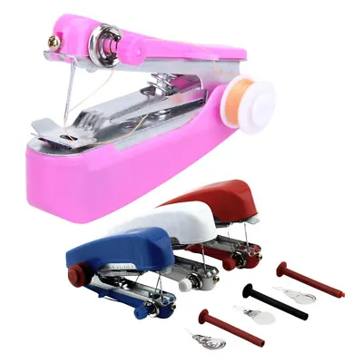 £3.85 • Buy Portable Hand-Held Sewing Machine Mini Clothes Fabric Portable Pocket
