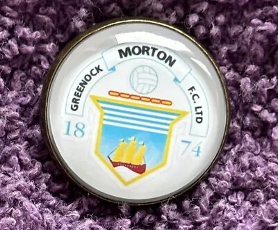 New  Greenock Morton Quality  Enamel /Metal / Silicone Pin Badge Uk Seller 2cm • £3