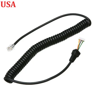 Mic Microphone Cord Cable For Yaesu Vertex MH-48A6J MH-42B6J FT-1900 FT-1900R • $8.99