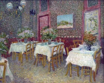 Interior Of A Restaurant By Vincent Van Gogh Giclee Fine Art Repro On Canvas • $49.95