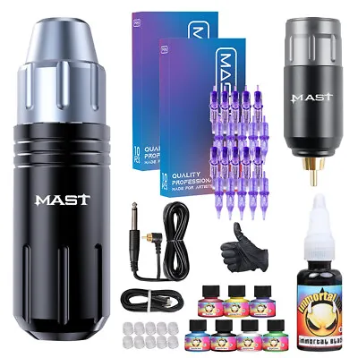 $189.99 • Buy Mast Flex Tattoo Machine Makeup Pen Kit Permanent Wireless Battery Power Supply