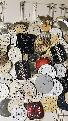 Watch Faces Watch Parts Vintage Watch Dial  Steampunk Jewelry  100pc. • $29.40