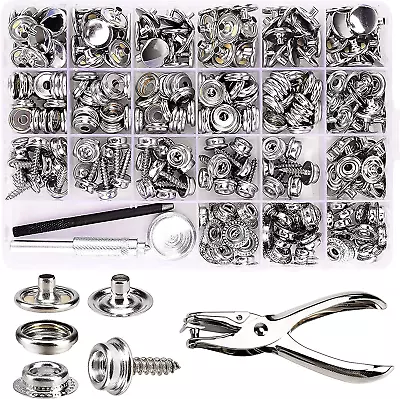 274 Piece Canvas Snap Kit Twowin Marine Grade Stainless Steel Snaps Press Stud  • $30.68