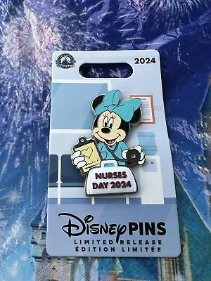 Disney Parks Minnie Mouse Nurses Day 2024 Pin Limited Release • $26.90