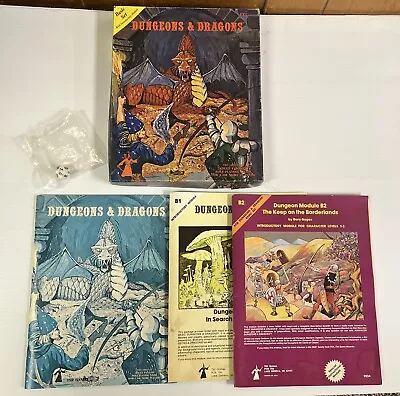 Vintage Dungeons And Dragons Basic Set Including 2001 9023 9034 • $119.95