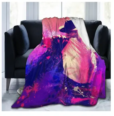 Michael Jackson King Of Pop Blanket 200 X 150CM Thick Blanket Quilt Flannel • $121.36