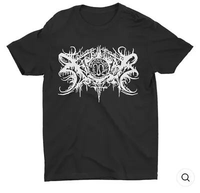 Band Xasthur White Logo On Black Tee Metal Music T-Shirt Sz Small Rare!! No Tag • $17