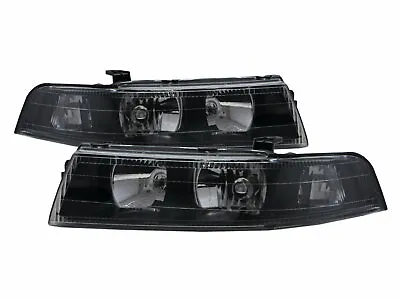 LANCER 1998-2001 Sedan 4D Clear Headlight Black V2 For Mitsubishi LHD • $456.91